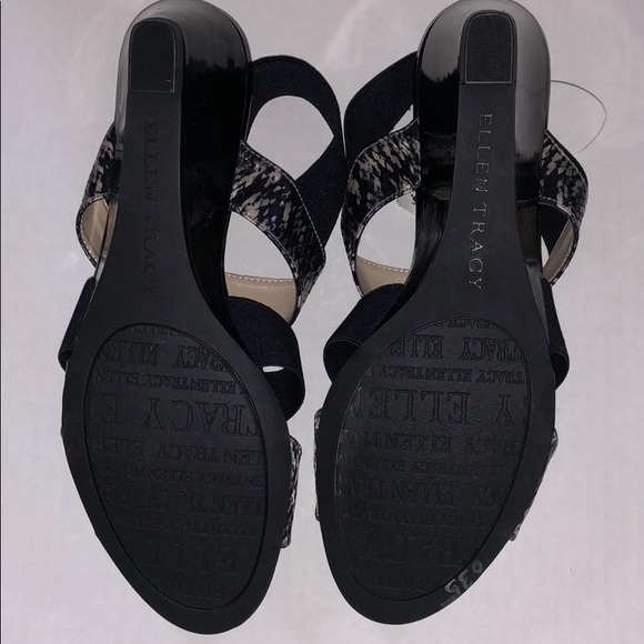 NWT Ellen Tracy Idol Snakeskin Sandals, Size 8.5 - Picture 6 of 6